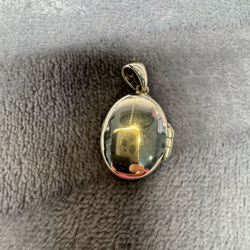 925A Thai Sterling Silver Marcasite Locket Pendant - Picture 2 of 6